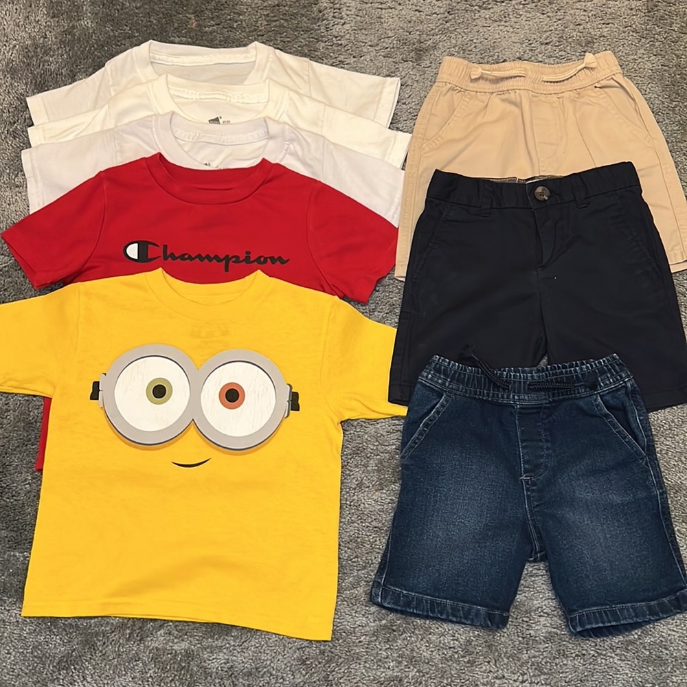 Bundle of 8 2T Boy T-shirt and Shorts